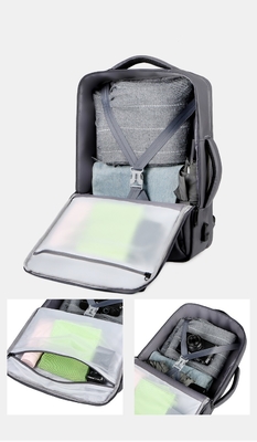 bolso anti del ordenador portátil de la prenda impermeable del hurto del bolso BSCI de la mochila del ordenador portátil del negocio del 17cm