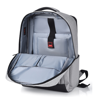 Mochila ligera del ordenador portátil de Gray Business Laptop Backpack Nylon de 11,8 pulgadas