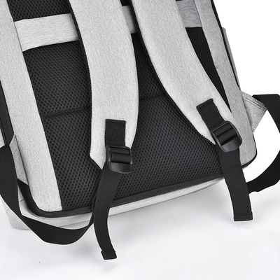 Mochila ligera del ordenador portátil de Gray Business Laptop Backpack Nylon de 11,8 pulgadas