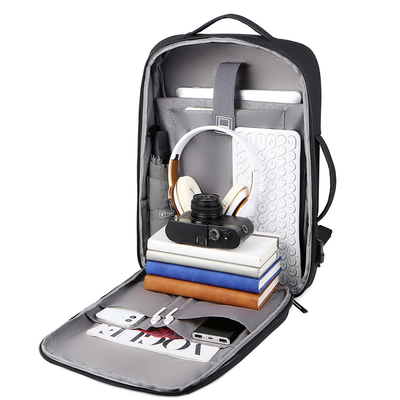 Mochila impermeable de la carga por USB con la moda portuaria del ordenador portátil de Usb portátil