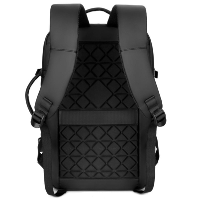 Hombres 17,3 mochila de nylon resistente del ordenador portátil del negro de la mochila BSCI del ordenador portátil de agua de la pulgada