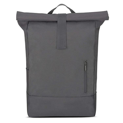 15,6 la mochila del top de rollo del negro de RollTop RPET de la mochila de la pulgada impermeabiliza extensible