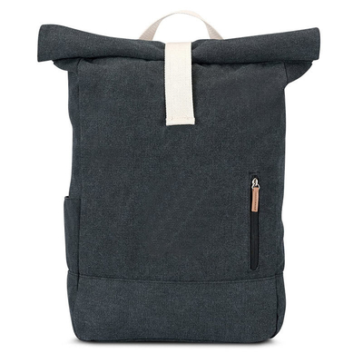 Prenda impermeable robusta superior de la mochila del ordenador portátil de Rolltop de la mochila de rollo del vintage de RPET