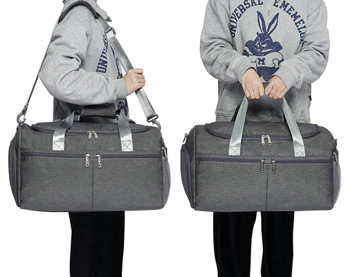 18&quot; petate anti del bolso del viaje del hurto del gimnasio con el bolsillo mojado del compartimiento del zapato