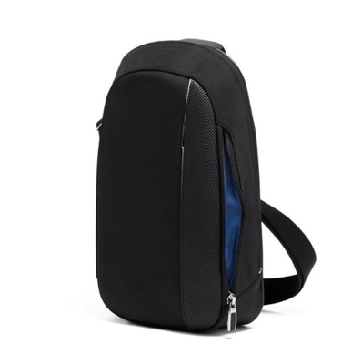 Cruz elegante negra del hombro de la bolsa del bolso de la cintura - bolso del pecho del cuerpo para la prenda impermeable del gimnasio del viaje