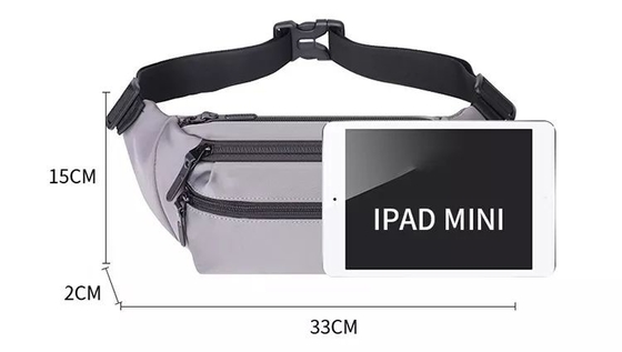 Mujeres de encargo del OEM Logo Running Belt Waist Bag de la cintura de la bolsa impermeable al aire libre del bolso