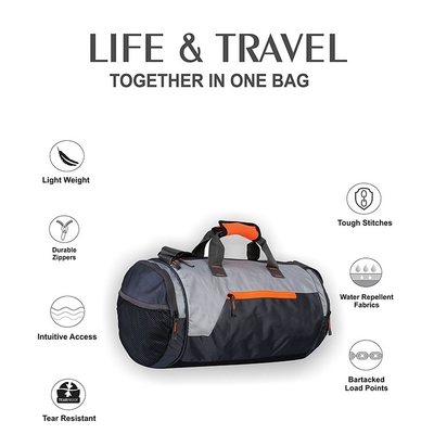 Bolso del gimnasio de Oxford con la ronda personalizada compartimiento del petate del viaje del zapato