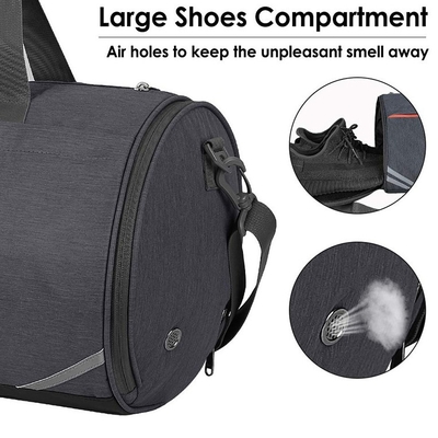 Petate ligero del gimnasio del hurto del deporte del bolso anti del viaje con el bolsillo mojado del compartimiento del zapato