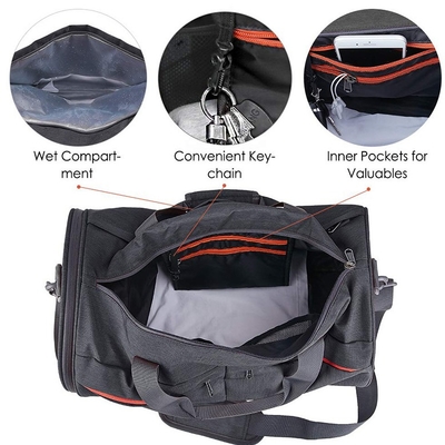 Petate ligero del gimnasio del hurto del deporte del bolso anti del viaje con el bolsillo mojado del compartimiento del zapato