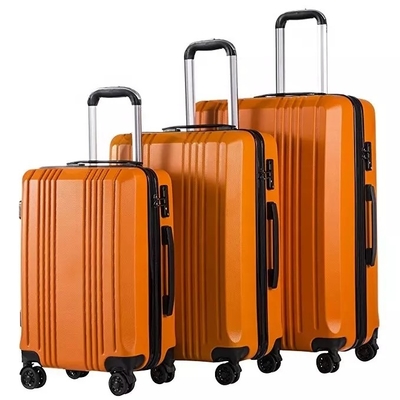 La cremallera doble TSA del viaje del ABS del equipaje de Hardside de la maleta impermeable de la carretilla cierra 4 ruedas del hilandero