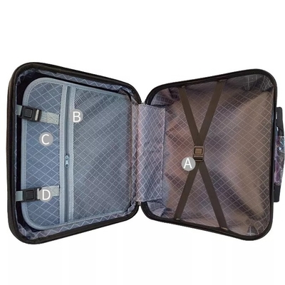 Maleta impermeable del embarque de Carry On Travel Luggage Hardshell 18 pulgadas con la cerradura