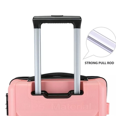 Poliéster que alinea difícilmente a Shell Luggage Set 24&quot; PC Pp Carry On de la cerradura 3 del equipaje de Tsa de la maleta de la carretilla