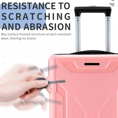 Poliéster que alinea difícilmente a Shell Luggage Set 24&quot; PC Pp Carry On de la cerradura 3 del equipaje de Tsa de la maleta de la carretilla