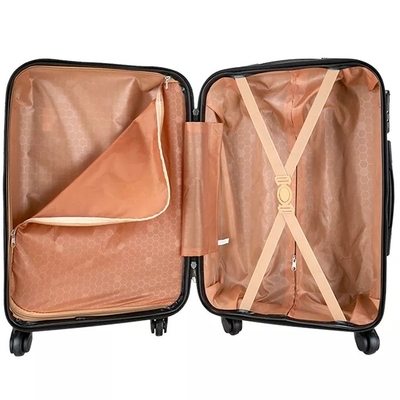 Poliéster que alinea difícilmente a Shell Luggage Set 24&quot; PC Pp Carry On de la cerradura 3 del equipaje de Tsa de la maleta de la carretilla