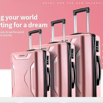 Poliéster que alinea difícilmente a Shell Luggage Set 24&quot; PC Pp Carry On de la cerradura 3 del equipaje de Tsa de la maleta de la carretilla