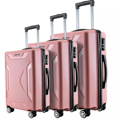 Poliéster que alinea difícilmente a Shell Luggage Set 24&quot; PC Pp Carry On de la cerradura 3 del equipaje de Tsa de la maleta de la carretilla