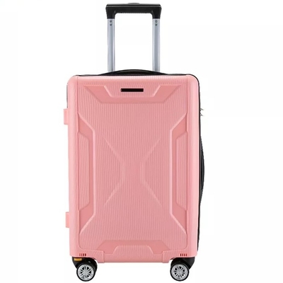 Poliéster que alinea difícilmente a Shell Luggage Set 24&quot; PC Pp Carry On de la cerradura 3 del equipaje de Tsa de la maleta de la carretilla