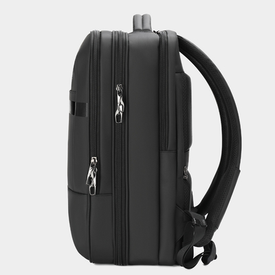 Bolso de la cartera de la oficina de la moda para el negro muy abierto del ordenador portátil RFID del viaje de negocios de los hombres