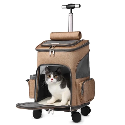Carretilla sostenible impermeable al aire libre del viaje del animal doméstico de la bolsa del animal doméstico del viaje de la moda