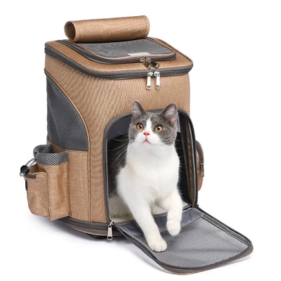 Carretilla sostenible impermeable al aire libre del viaje del animal doméstico de la bolsa del animal doméstico del viaje de la moda