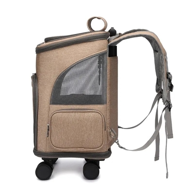 Carretilla sostenible impermeable al aire libre del viaje del animal doméstico de la bolsa del animal doméstico del viaje de la moda