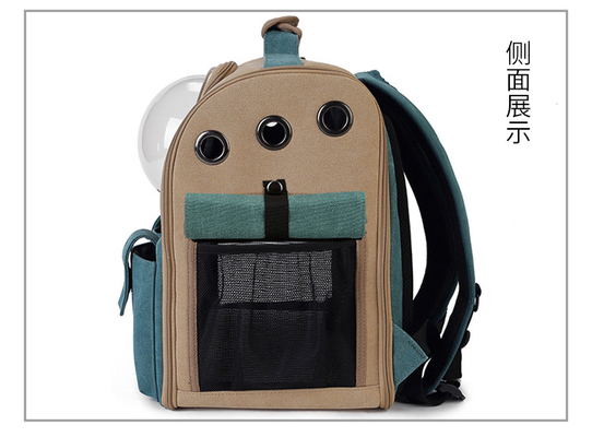 Loro respirable Cat Dog Bird Backpack del viaje del animal doméstico de la cápsula transparente portátil de la bolsa