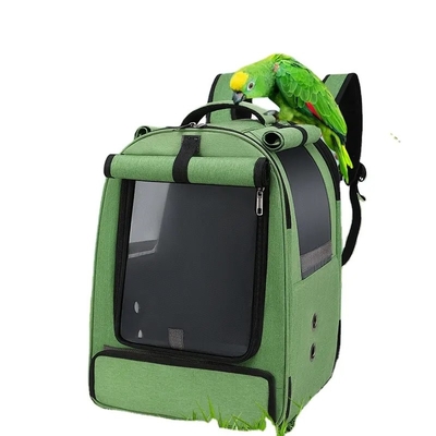 La bolsa ligera del animal doméstico del loro del pájaro enjaula a Mesh Large Foldable Travel Backpack al aire libre