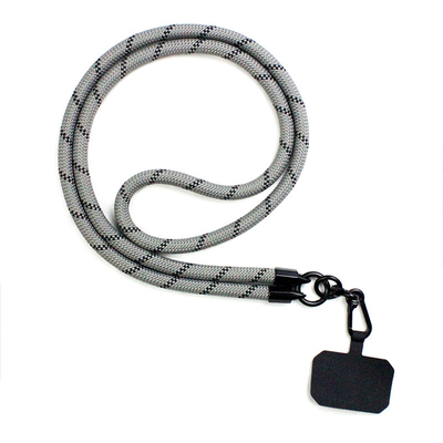 Correa universal de Lanyard Adjustable Nylon Neck Phone del teléfono del ODM con el metal del remiendo